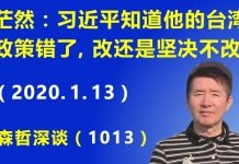 江森哲:习近平对台政策又错了,改还是坚决不改?又要拿谁开刀呢?