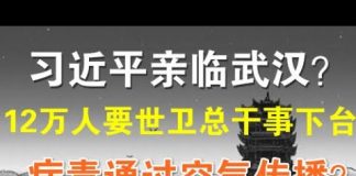 郭宝胜:习近平派替身去武汉?12万人联署要世卫总干事下台!病毒通过空气传播?