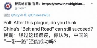 民调:68%的网友认为,经过这场瘟疫,中国的“一带一路”不会成功
