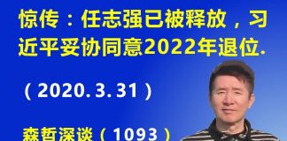 江森哲:任志强真被释放了?习近平妥协同意2022年退位