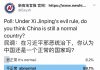 民调:89%的网友认为,在习近平邪恶统治下中国已不是一个正常的国家