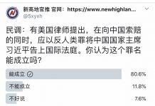 民调:80%的网友认为,习近平已构成反人类罪;12%认为罪名不成立