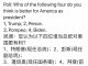 民调:44.4%的网友认为川普当总统对美国更有利;蓬培奥得票率为41.4%