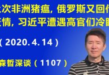 江森哲:上次非洲猪瘟,这次俄罗斯又回传疫情,习近平遭遇高官们的冷眼.
