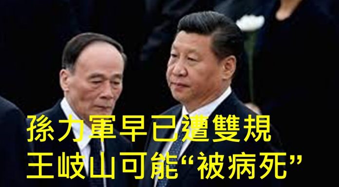 李一平:孫力軍站錯隊,11天前已遭雙規;王岐山躺槍,不作為可能“被病死”!