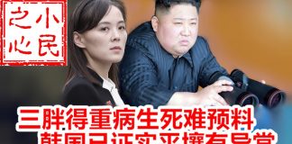 小民之心:三胖得重病生死难预料 韩国已证实平壤有异常