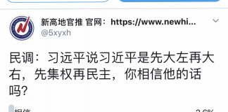 民调:93.1%网友对于习远平所说习近平是先大左再大右,先集权再民主的说法就是一个骗人的幌子