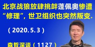 江森哲:北京战狼放肆挑衅 蓬佩奥惨遭“修理”,世卫组织也突然叛变