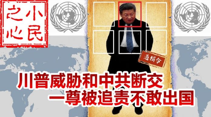 小民之心:川普威胁和中共断交 一尊被追责不敢出国