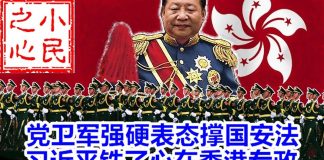 小民之心:党卫军强硬表态撑国安法 习近平铁了心在香港专政