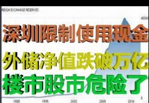 财经冷眼:深圳突然限制使用现金的信号!外储净值跌破1万亿,外汇管制升级!楼市股市要爆!