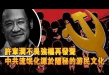 张杰:许章润冒死再发声 王毅口蜜腹剑捧杀 中共耍流氓源于游民文化