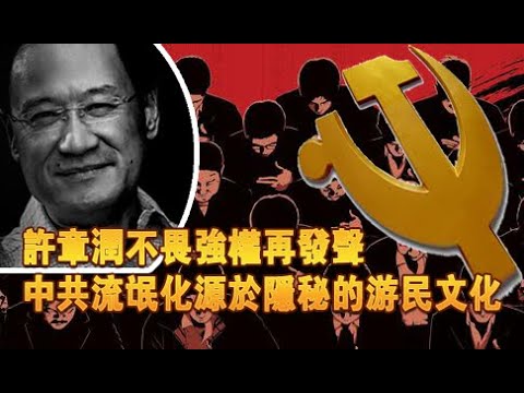 张杰:许章润冒死再发声 王毅口蜜腹剑捧杀 中共耍流氓源于游民文化