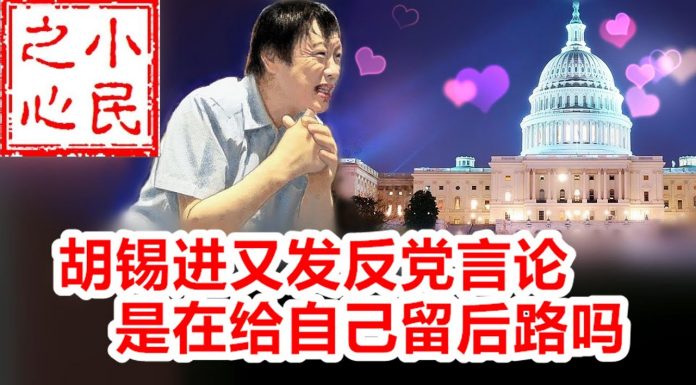 小民之心:胡锡进也发反共言论,是在给自己留后路吗?