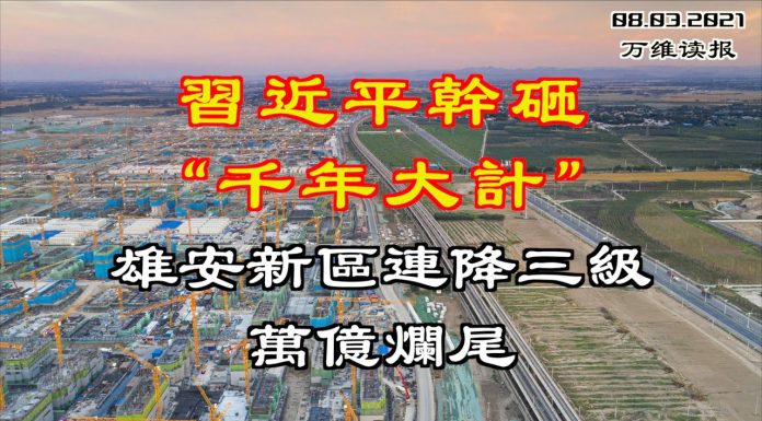 习无道:习近平的“千年大计”不到五年就破灭,雄安新区连降三级万亿工程烂尾