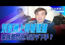 华尔街电视:刘亚洲上将被扣留,妻儿获释回家,行动总指挥是习近平军中亲信!