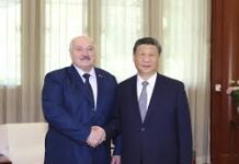 习近平消失半个月后终于露面,与白俄罗斯总统卢卡申科会面