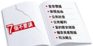 习近平时代的“党内七不讲”